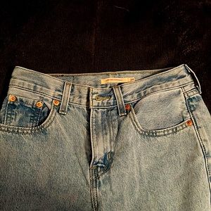Levi jeans, washed out light blue, boyfriend jeans, low waist